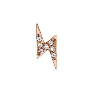 14g Lightning Bolt-RG GENUINE DIAMONDS
