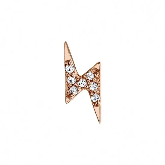 14g Lightning Bolt-RG GENUINE DIAMONDS