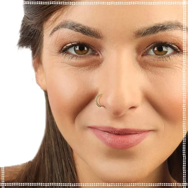 14k Gold Nose Ring | Cool Breeze