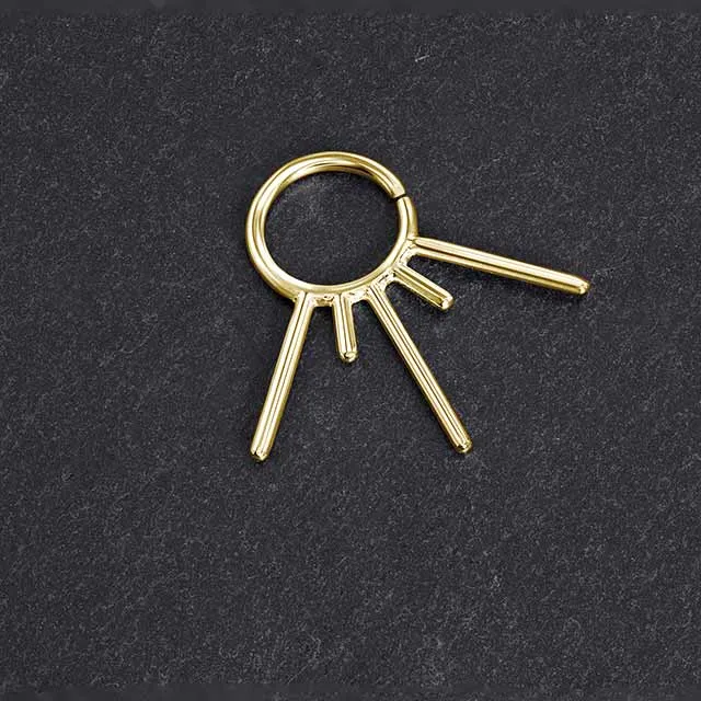 14k Gold Sun Septum Ring | IchiBan