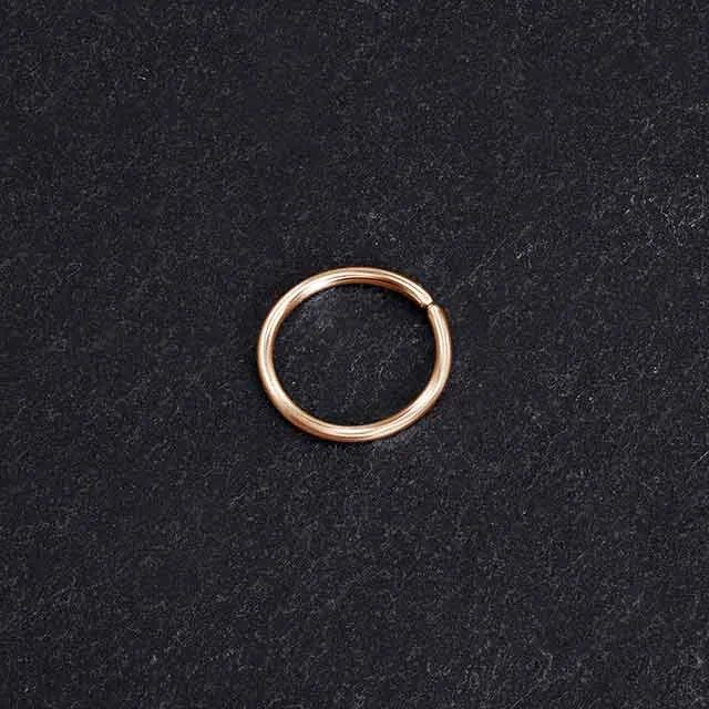 14k Rose Gold Nose Hoop | Small Hoop