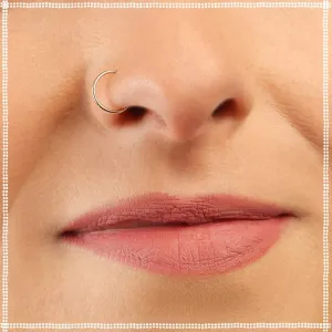 14k Rose Gold Nose Hoop | Small Hoop