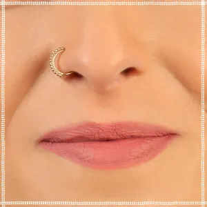 14k Rose Gold Nose Ring | Cool Breeze