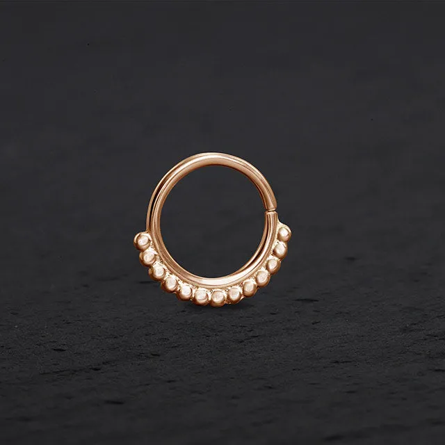 14k Rose Gold Nose Ring | Cool Breeze