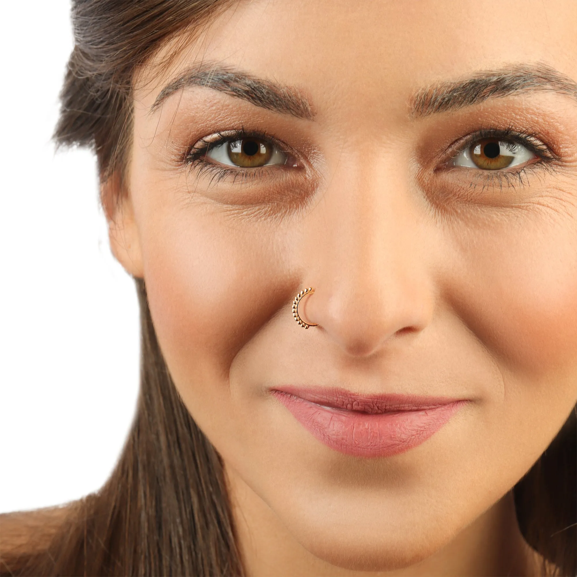 14k Rose Gold Nose Ring | Cool Breeze