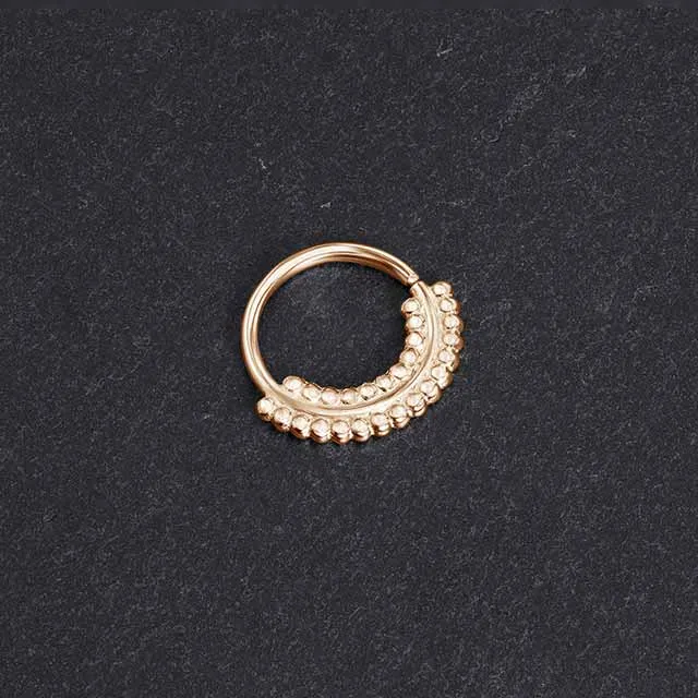 14k Rose Gold Septum Ring | Free Spirit