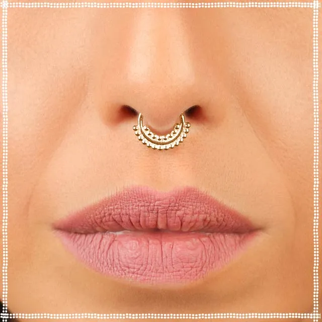 14k Rose Gold Septum Ring | Free Spirit