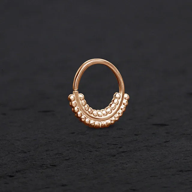14k Rose Gold Septum Ring | Free Spirit