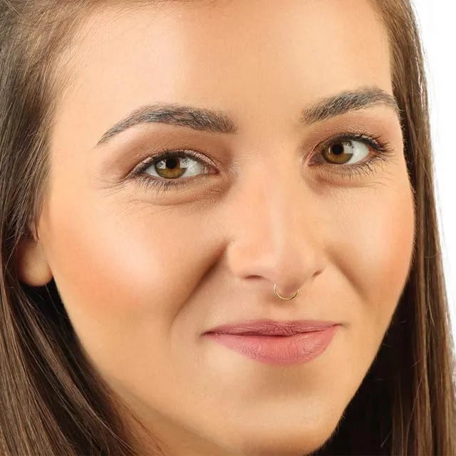 14k Septum Ring Gold | Tiny Septum Hoop