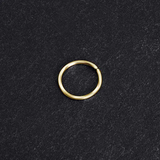 14k Septum Ring Gold | Tiny Septum Hoop