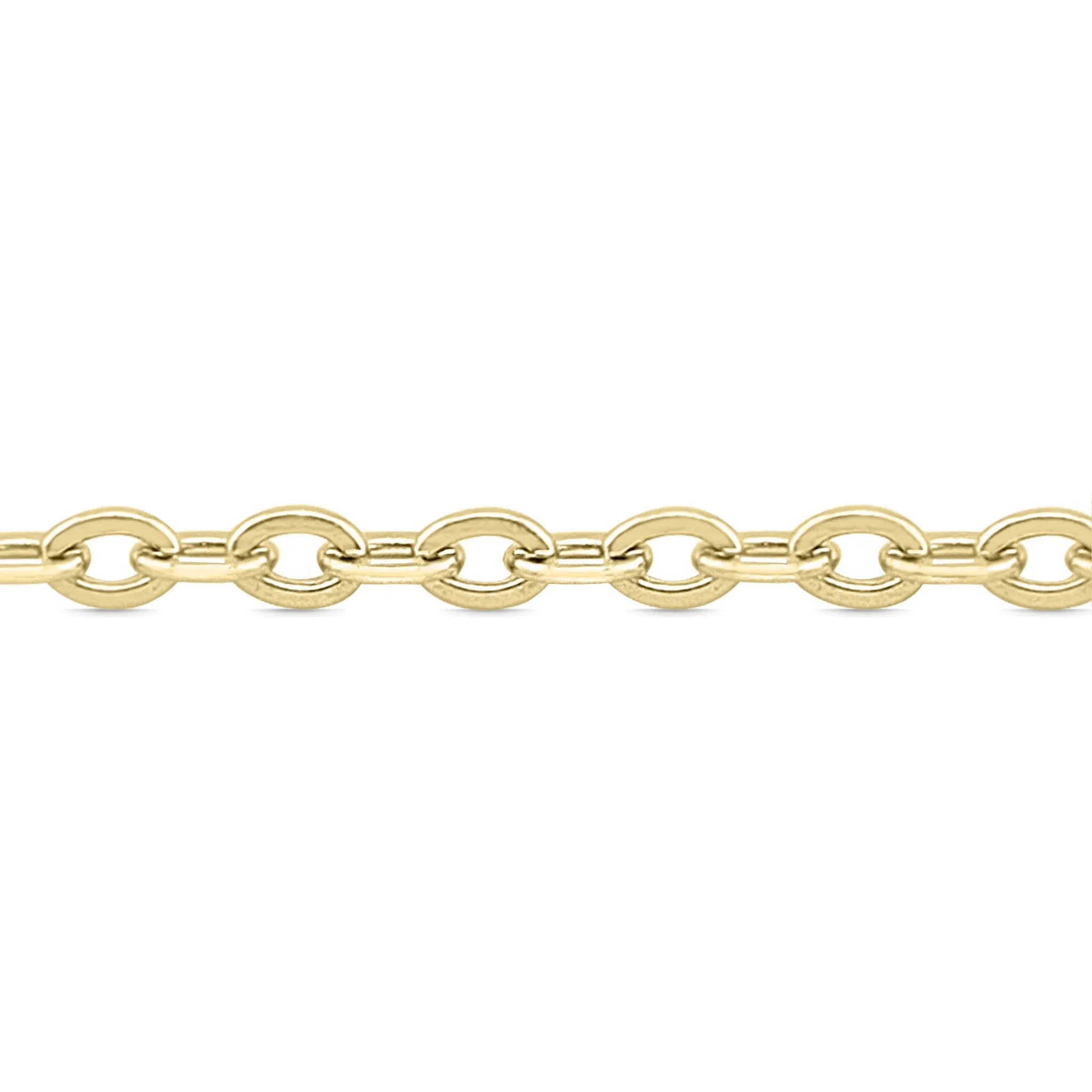 2mm Stainless Steel Oval Loop Permanent Jewelry Chain By The Foot / SPL1009