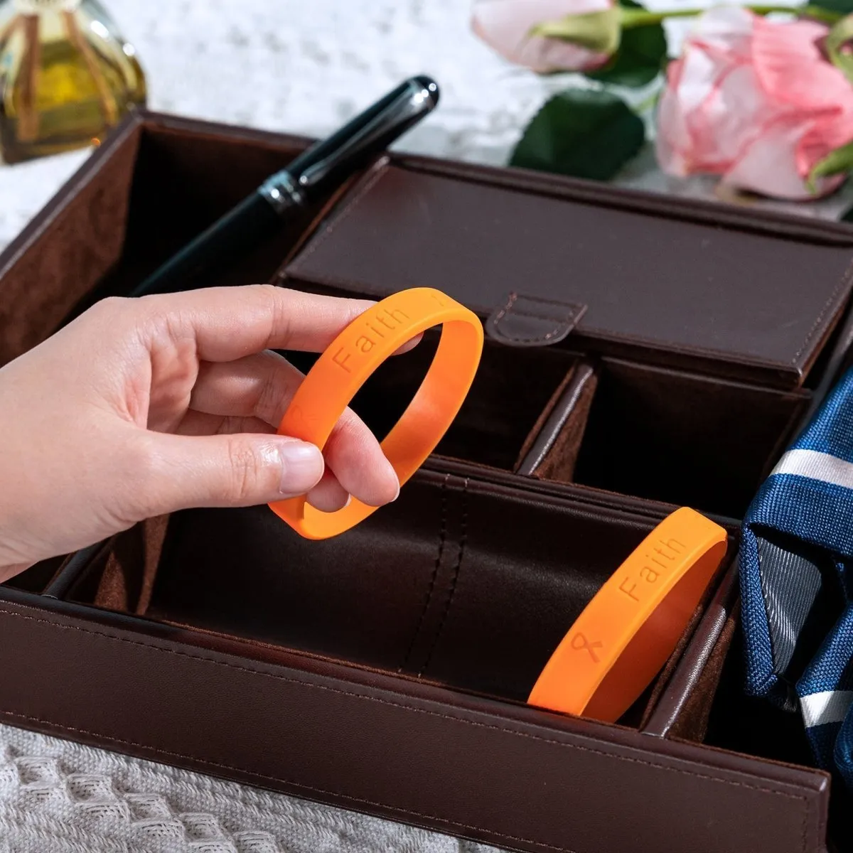 Adult Leukemia Awareness Silicone Bracelet Wristbands