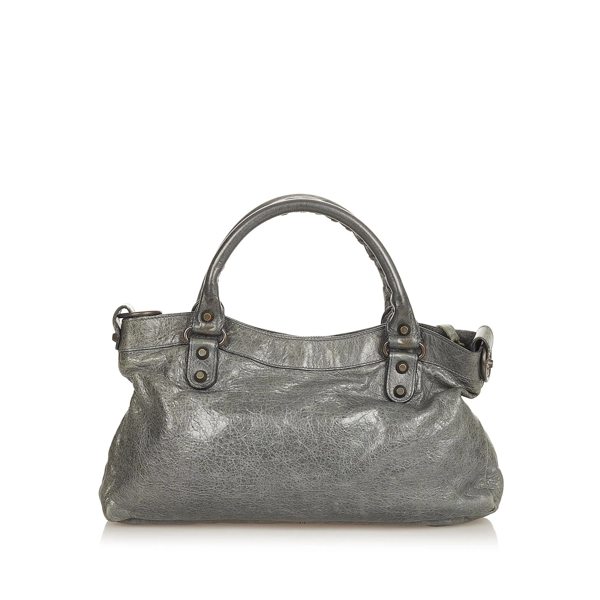 Balenciaga Motocross Classic First Leather Satchel (SHG-26212)