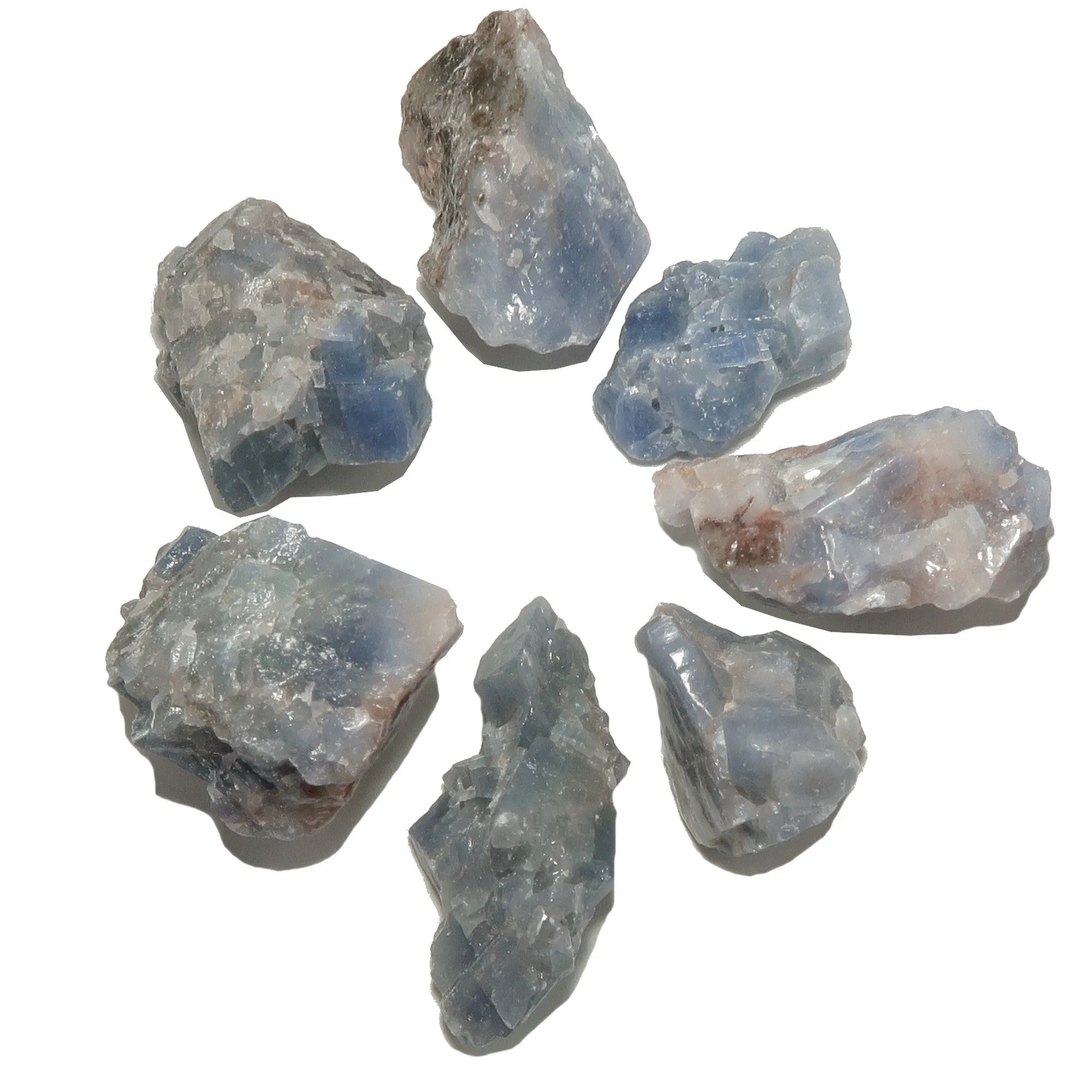Blue Calcite Raw Crystal Stones of Heaven