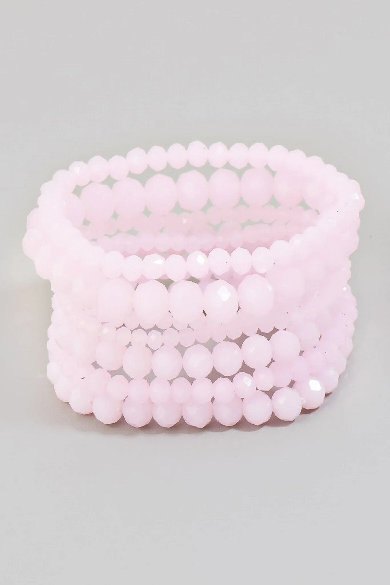 CB2177 7 Piece Glass Beaded Bracelet Set