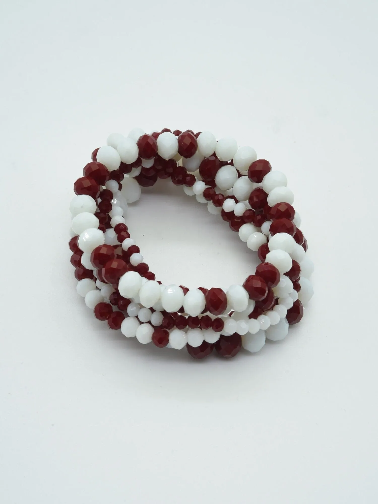 CB2177 7 Piece Glass Beaded Bracelet Set