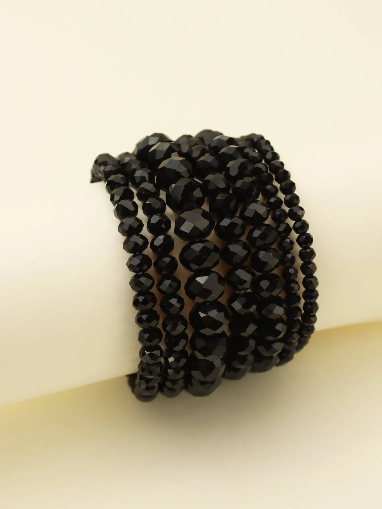 CB2177 7 Piece Glass Beaded Bracelet Set