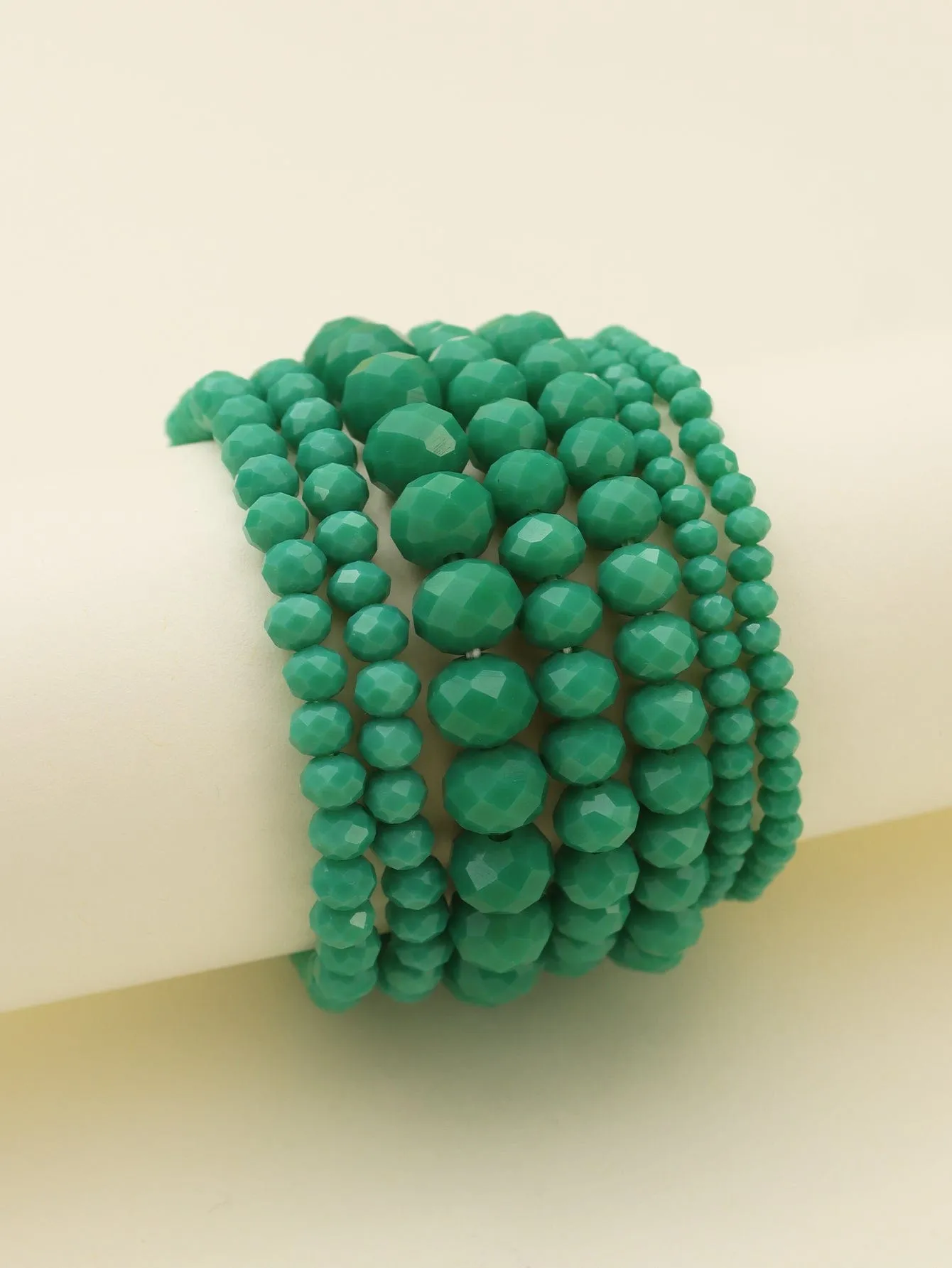 CB2177 7 Piece Glass Beaded Bracelet Set