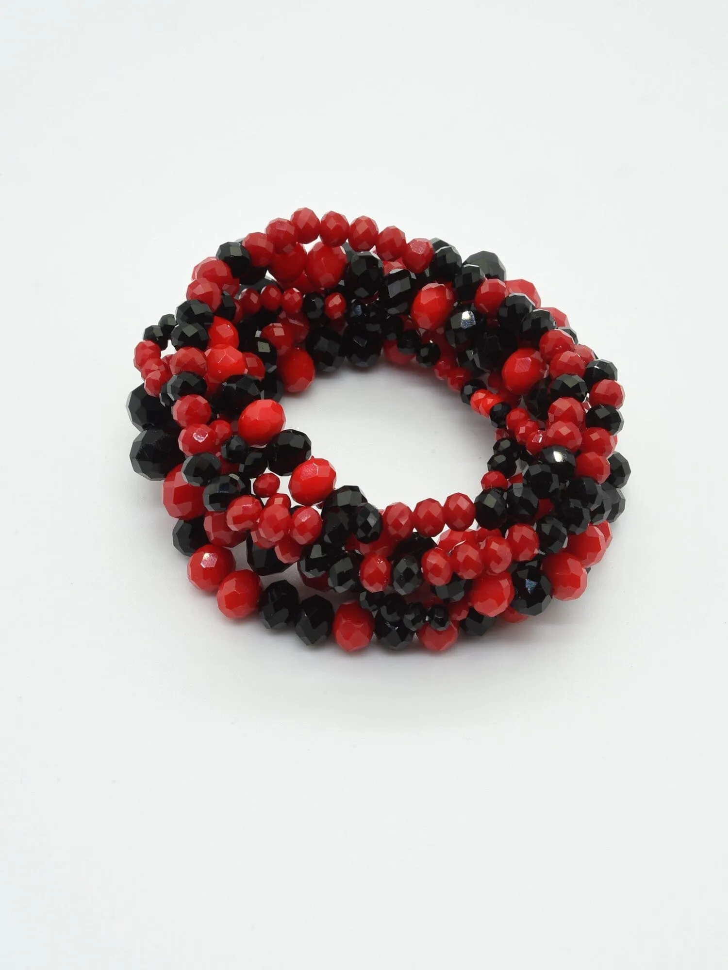 CB2177 7 Piece Glass Beaded Bracelet Set