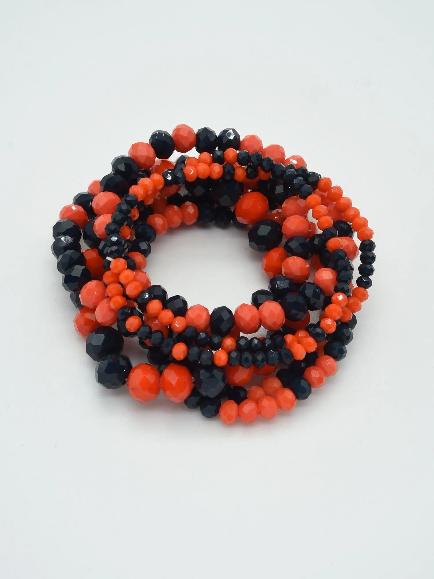 CB2177 7 Piece Glass Beaded Bracelet Set