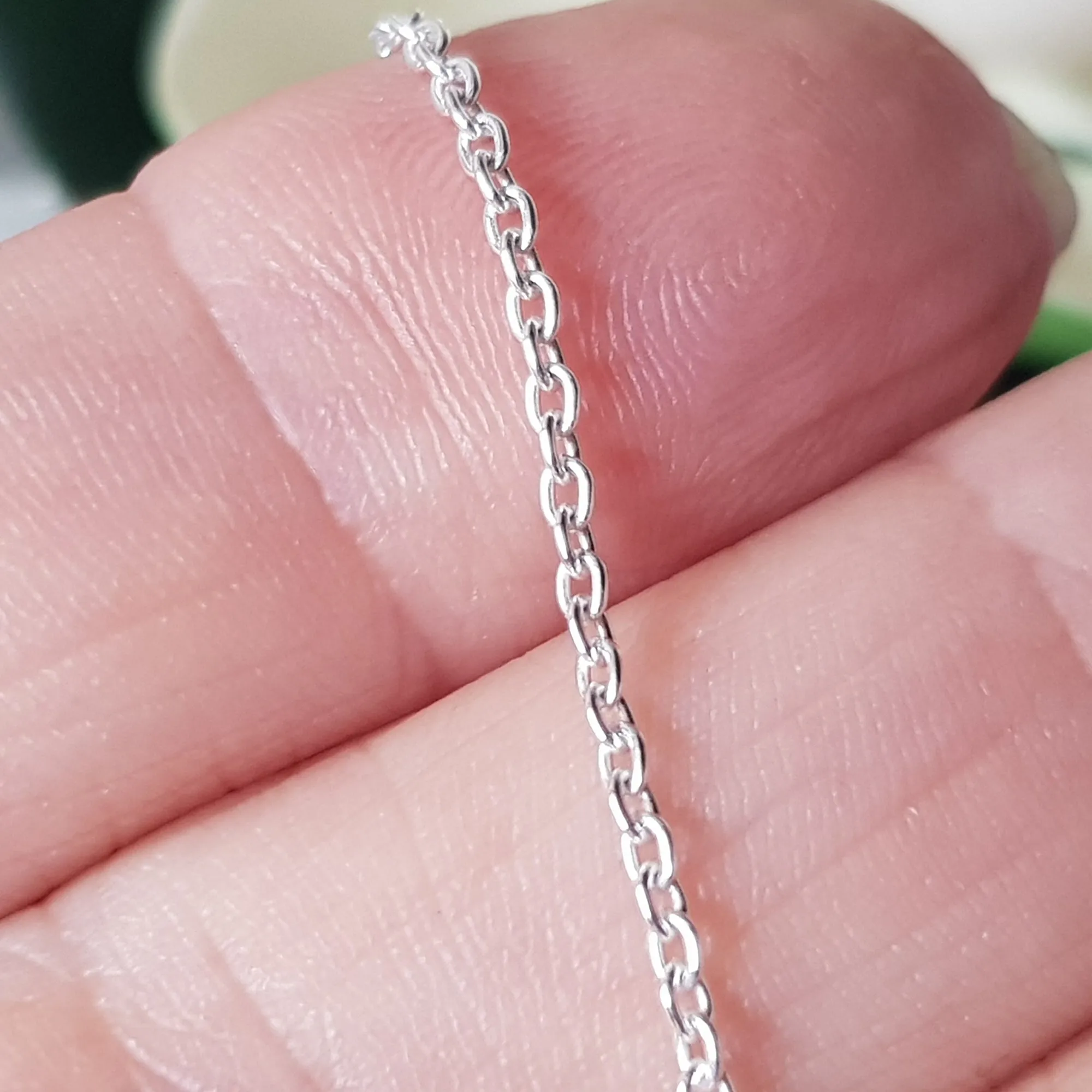 Chains - Close Cable Chain Genuine Sterling Silver Finished | SS-FChainCC | Jewellery Making Supply