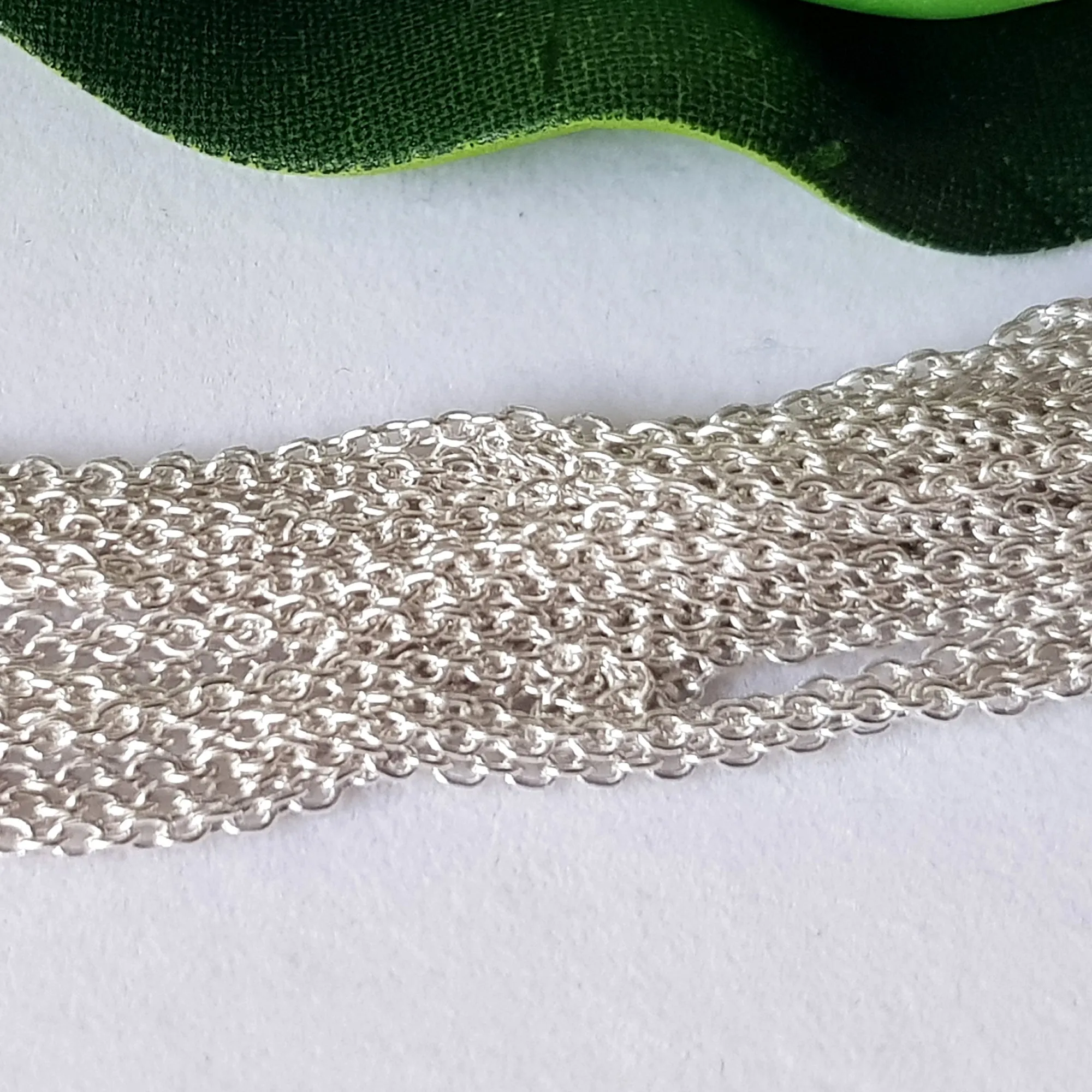 Chains - Close Cable Chain Genuine Sterling Silver Finished | SS-FChainCC | Jewellery Making Supply