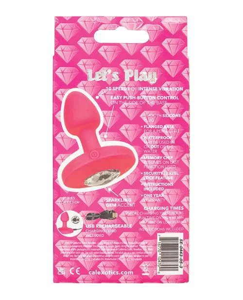 Cheeky Gems Small Rechargeable Vibrating Probe - Pink