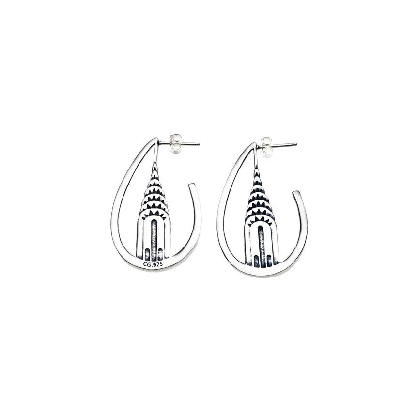 Chrysler Building Sterling Silver Earring