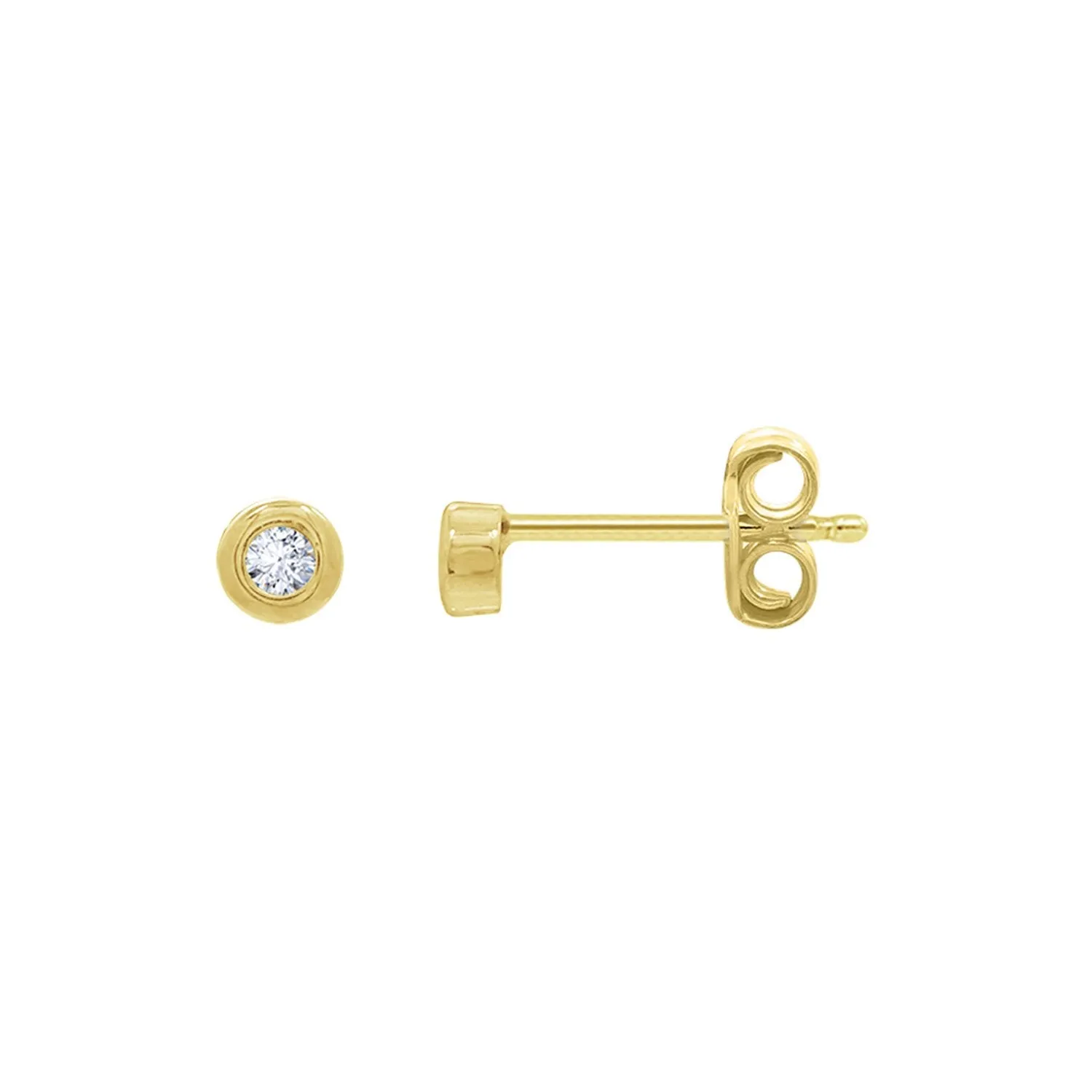 Dainty Bezel Stud Earrings