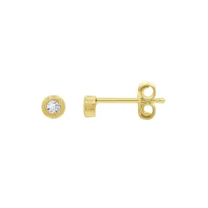 Dainty Bezel Stud Earrings