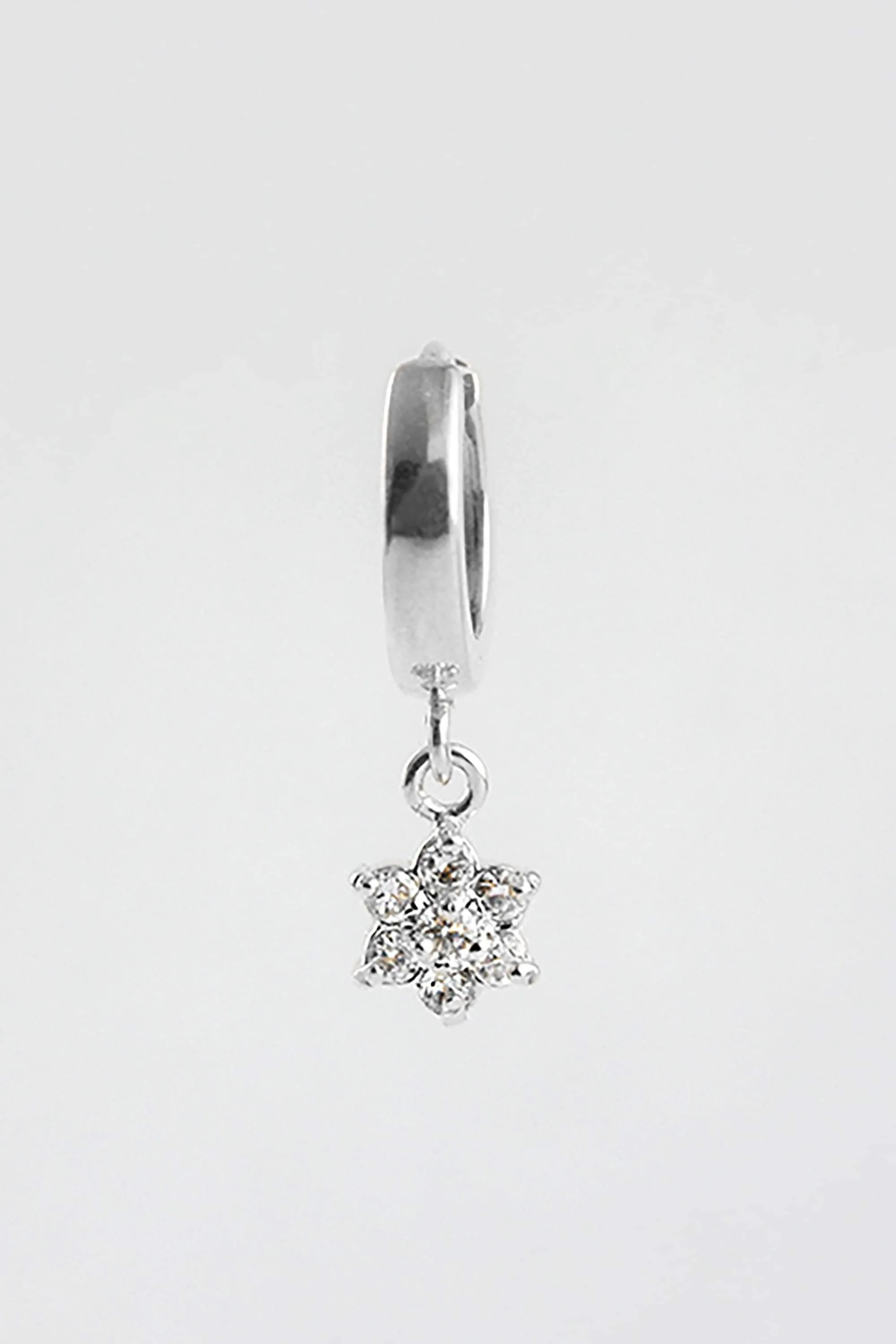 daisy earring hoop sterling silver <br> by Neinties