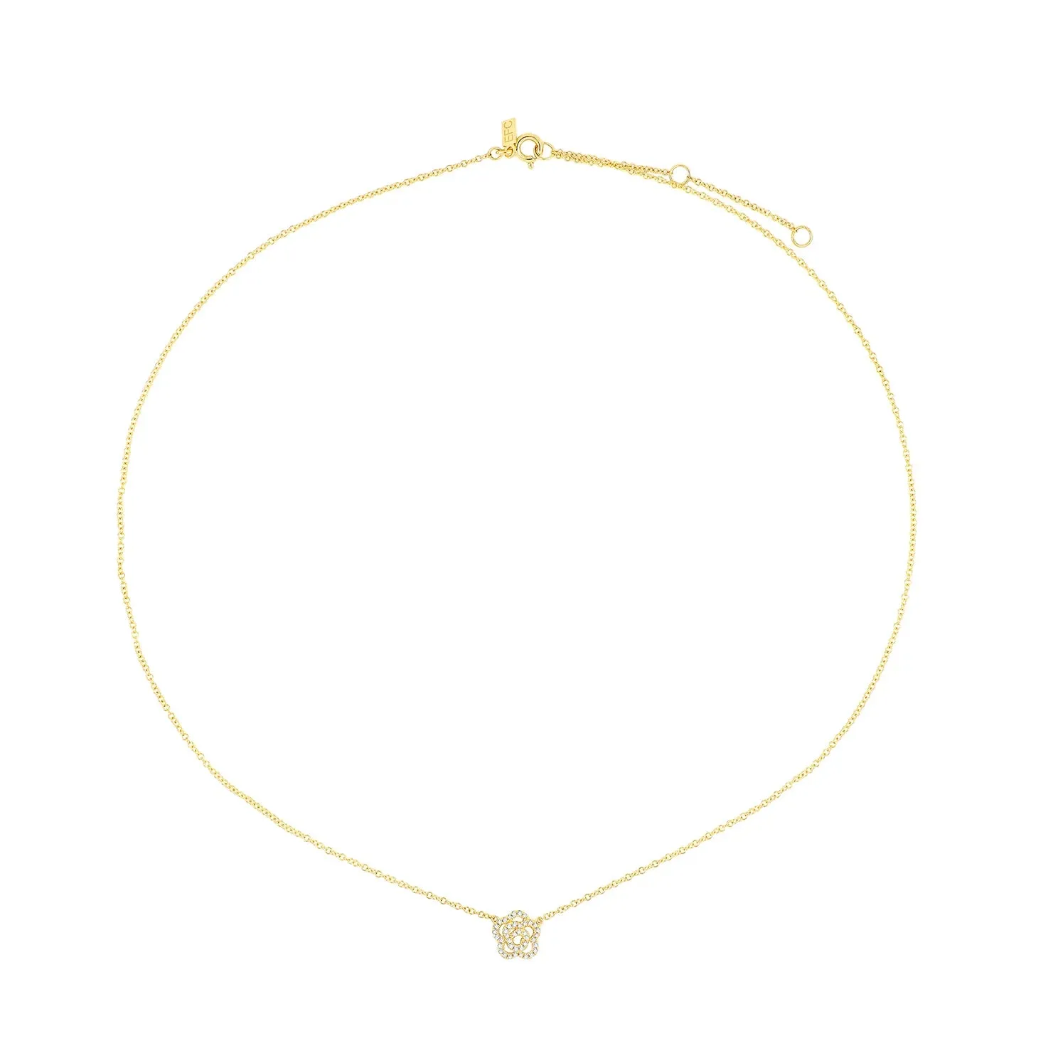 Diamond Rose Necklace