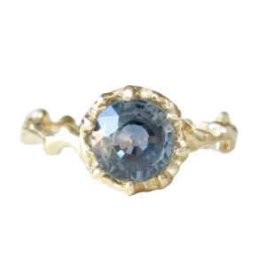 Fire Coral Sapphire Ring