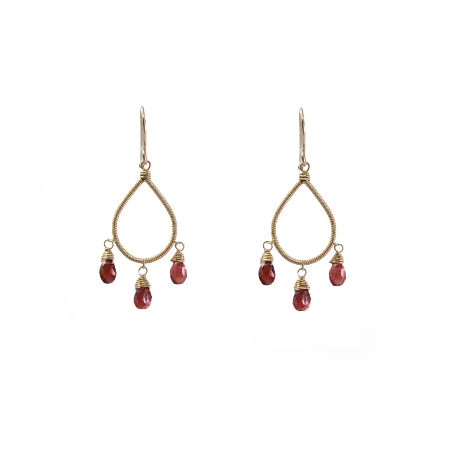 Garnet E539 Earrings