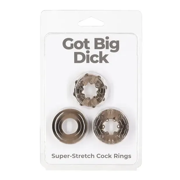 Premium 3-Pack Black Cock Rings for Enhanced Performance