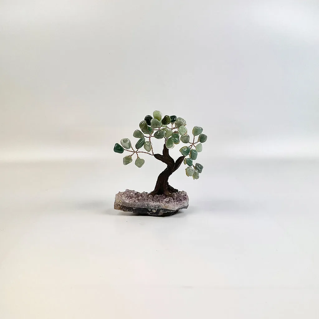 Green Quartz Gemstone Tree 5" - Handmade by Brazil Gems