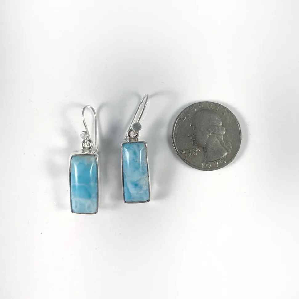 Larimar & Sterling Silver Earrings