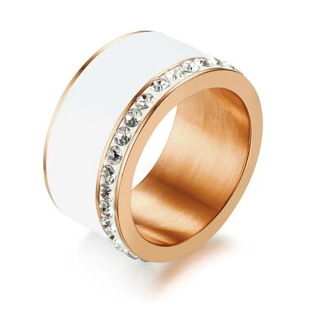 Mocha Latte Rose Gold Ring