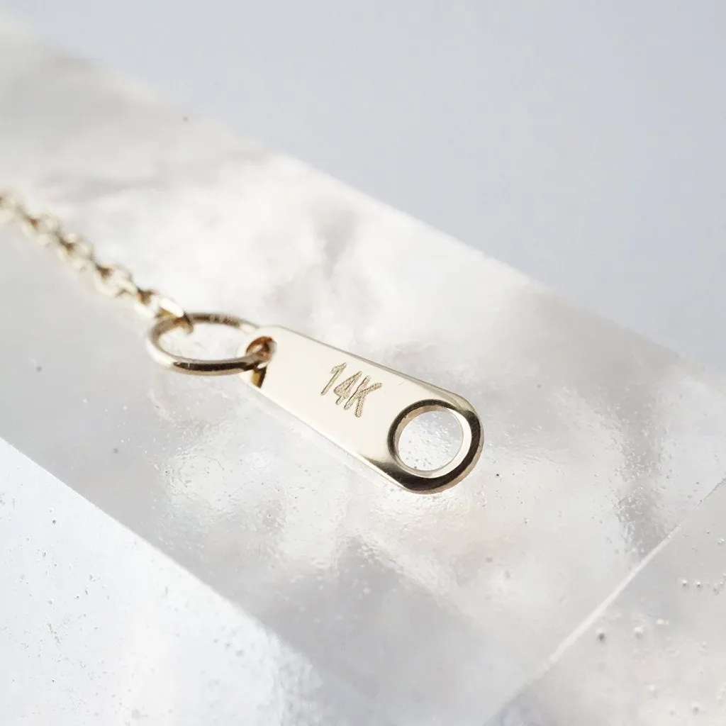 Necklace Extender, 14k Gold