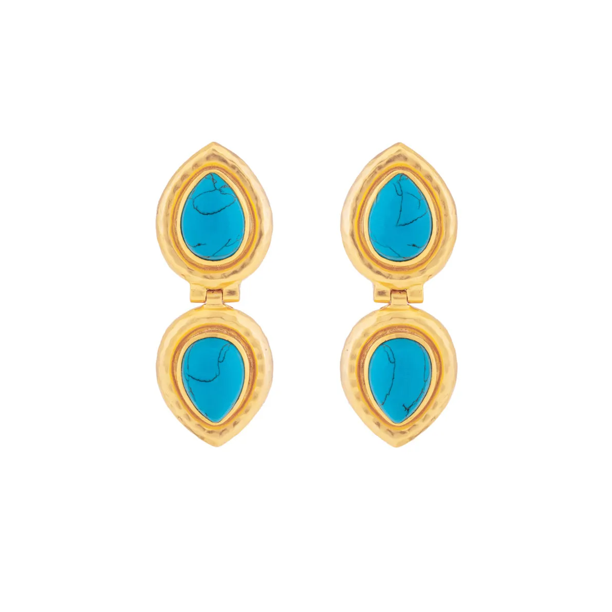 Paula Earrings Blue Turquoise