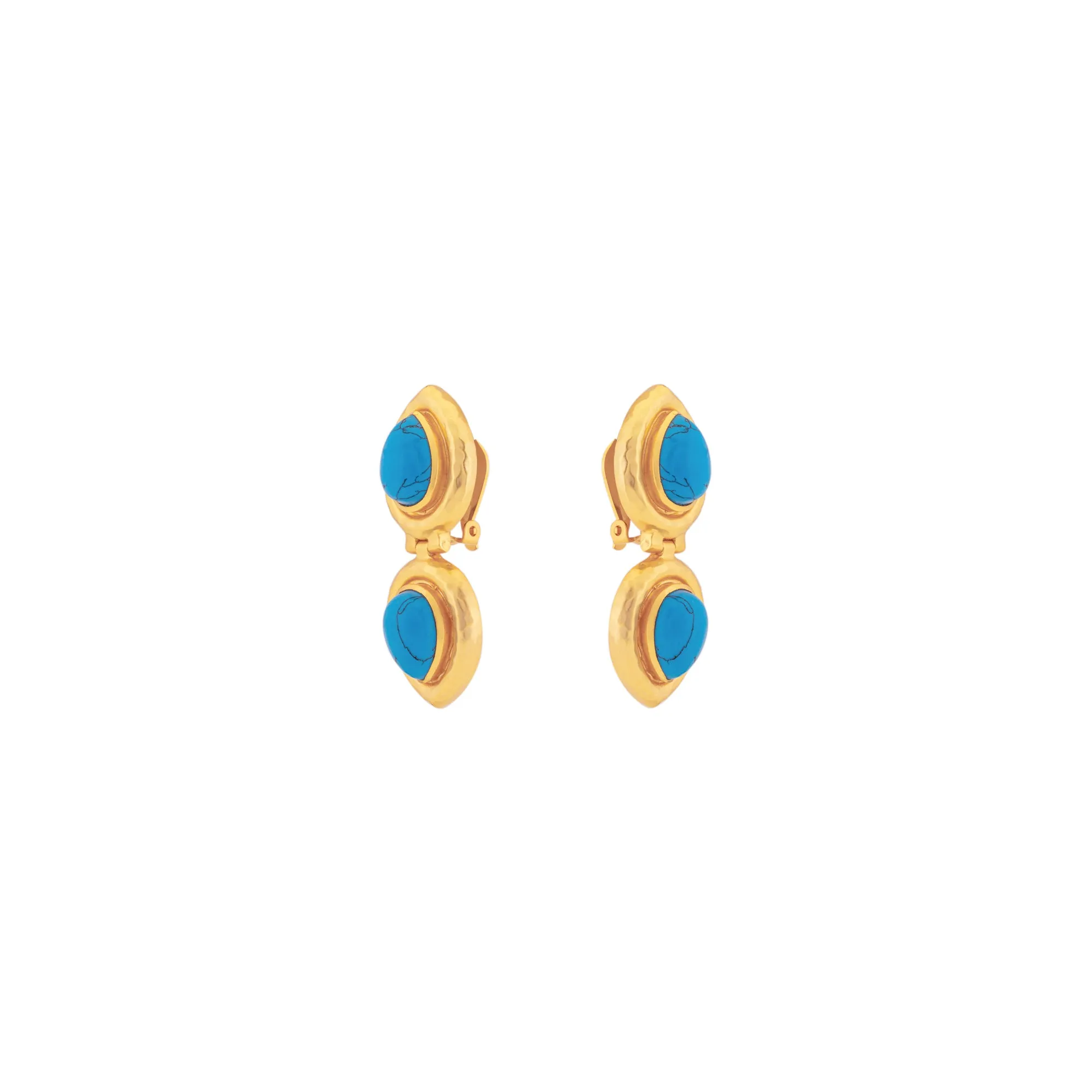 Paula Earrings Blue Turquoise