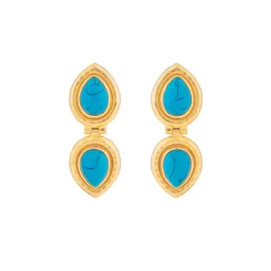 Paula Earrings Blue Turquoise