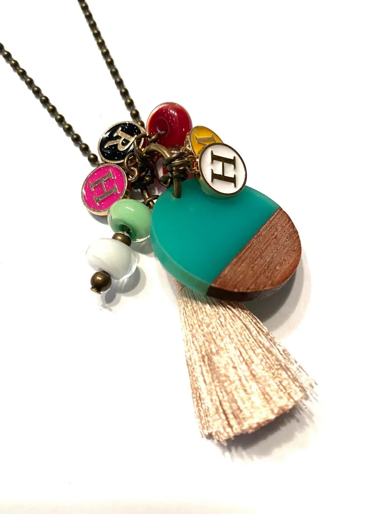 Personalized Letter Initial Charm Necklace