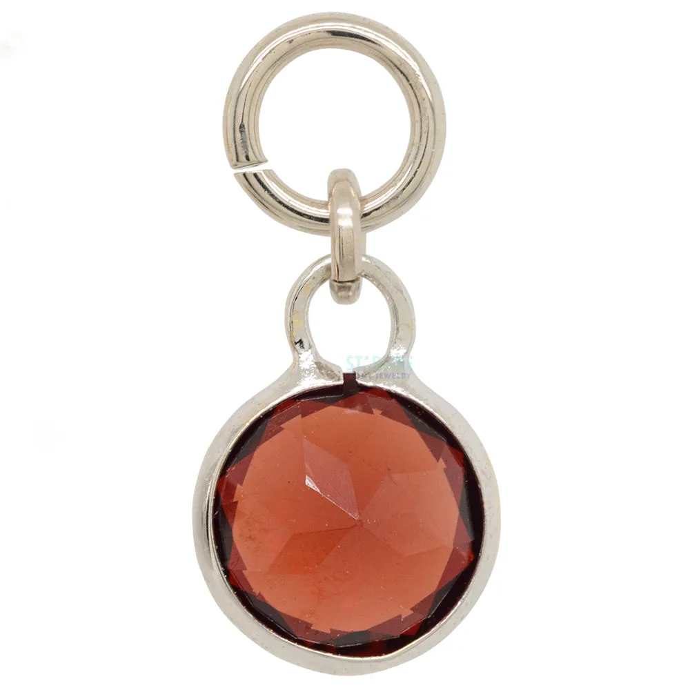 "Brilliant" Charm in Gold with Gemstones