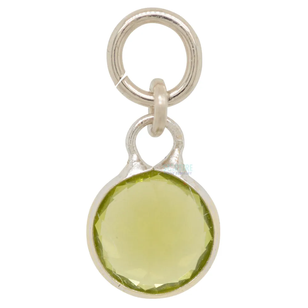 "Brilliant" Charm in Gold with Gemstones