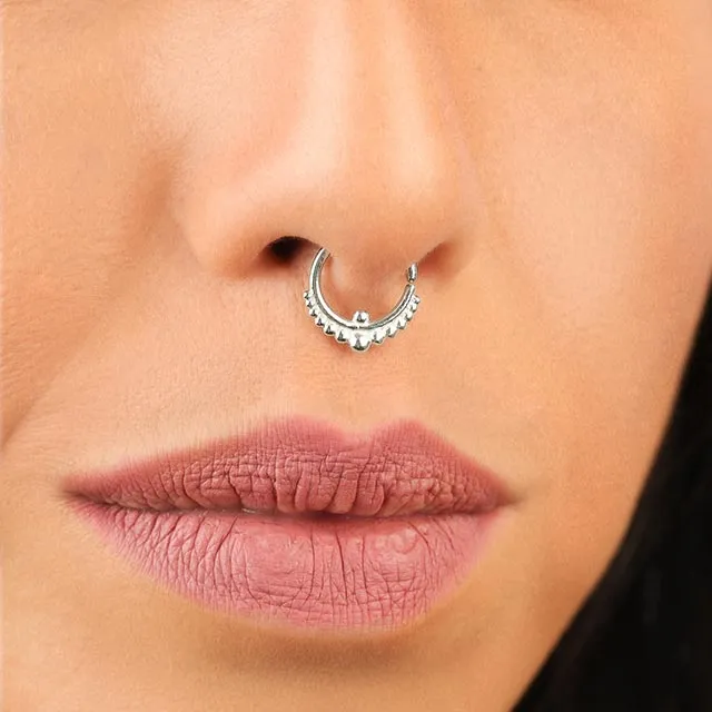 Silver Septum Ring | Indian Mystique