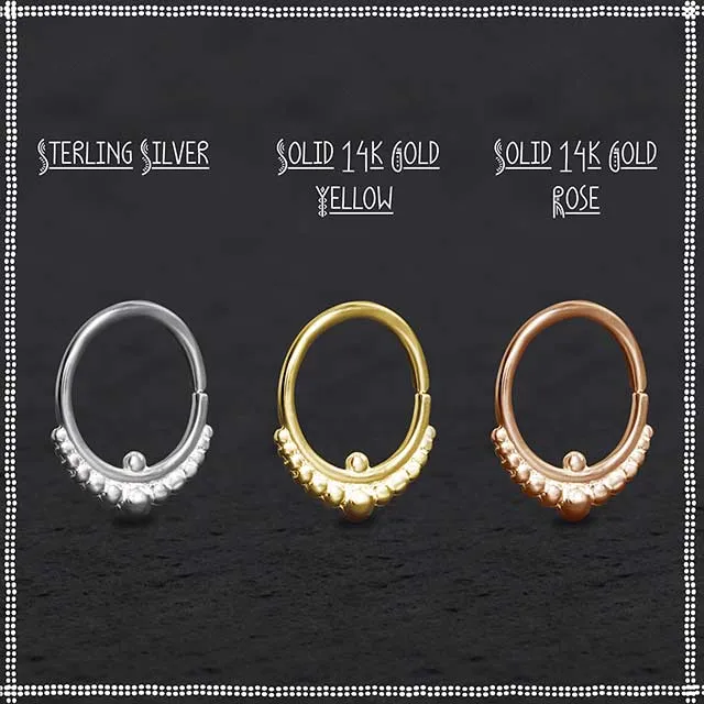 Silver Septum Ring | Indian Mystique