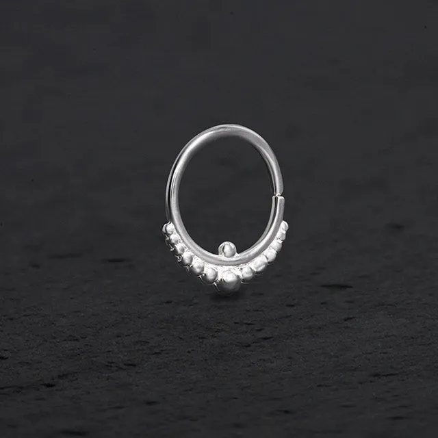 Silver Septum Ring | Indian Mystique