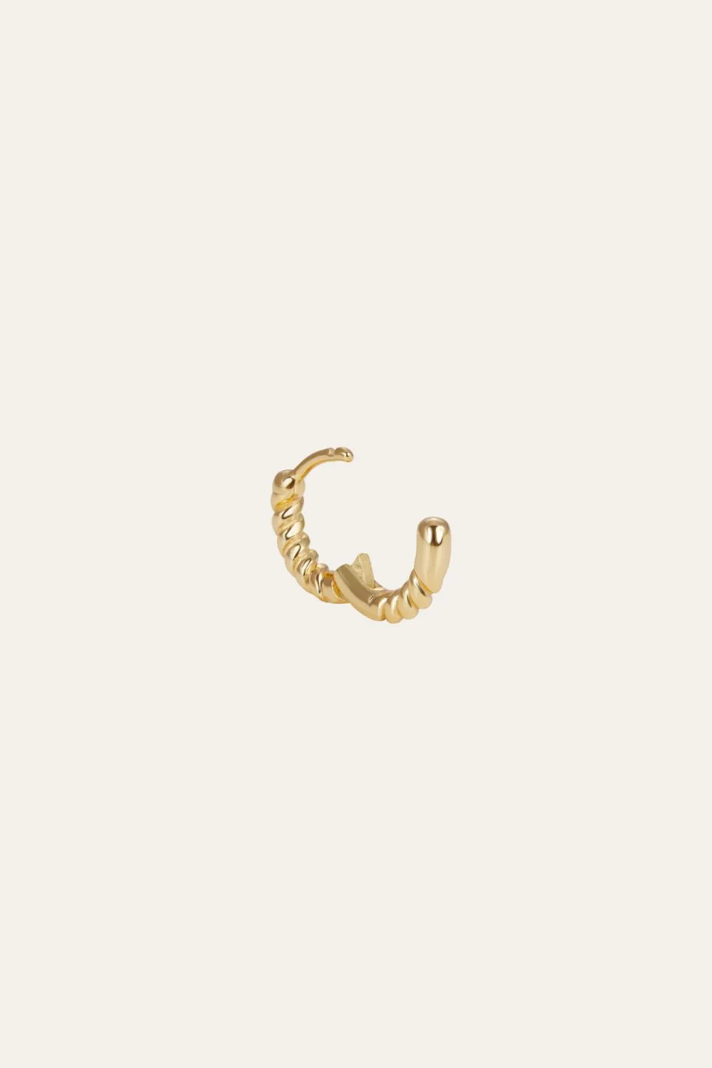 Speira 8mm gold vermeil huggie