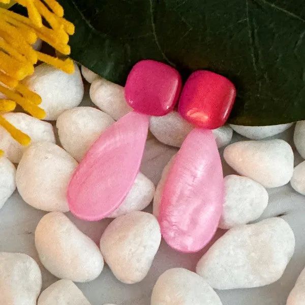 TEEK - Pastel Breeze Double Stone Earrings